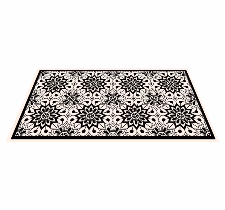 Alfombra vinílica mandala elegancia en mandala - TenVinilo