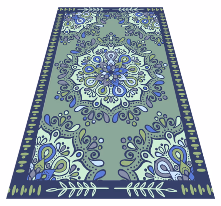 Alfombra vinílica mandala motivo central mandala - TenVinilo