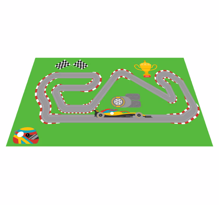 Alfombra carretera pista de carreras - TenVinilo