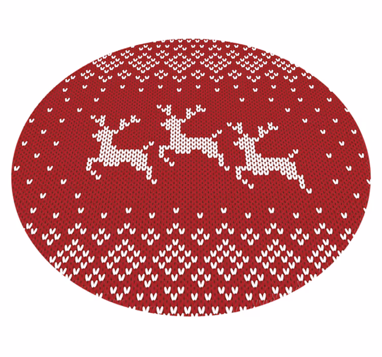 Patrón de puente de navidad posavasos de árbol de navidad - TenVinilo