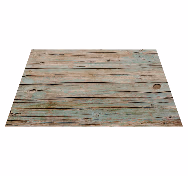 Alfombra vinílica efecto madera contaminada - TenVinilo