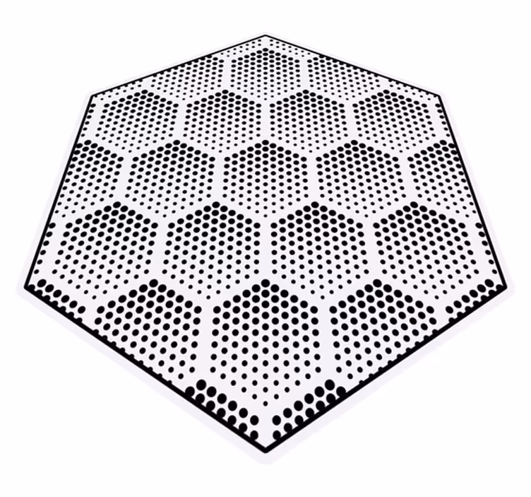 Alfombra de vinilo geométrica Figuras de puntos - TenVinilo