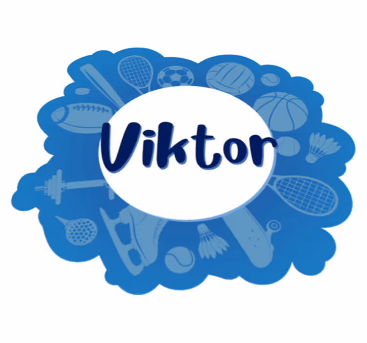 Alfombra vinílica personalizable emblema deportivo - TenVinilo