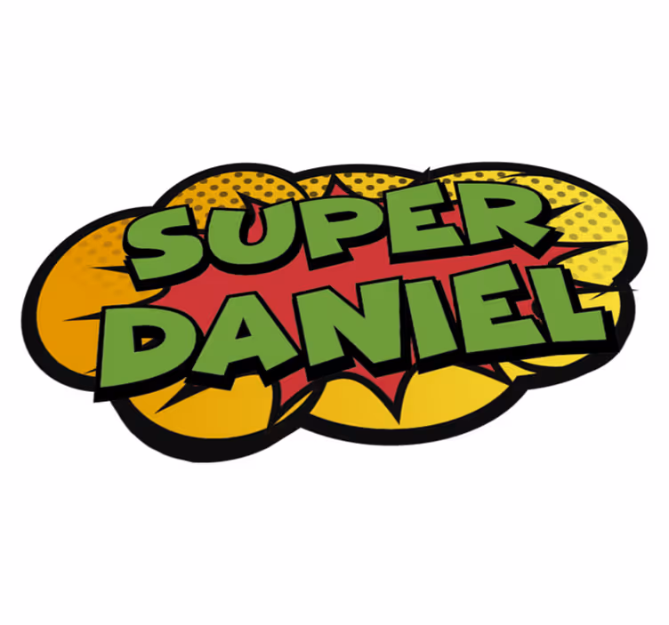 Alfombra vinílica con nombre Superpoder - TenVinilo
