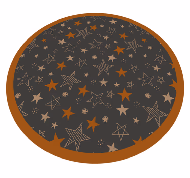 Alfombra vinílica estrellas motivos celestes - TenVinilo