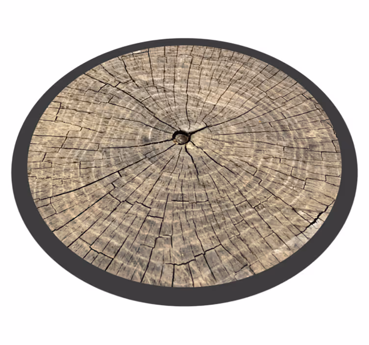 Alfombra vinílica textura madera Baúl vintage - TenVinilo