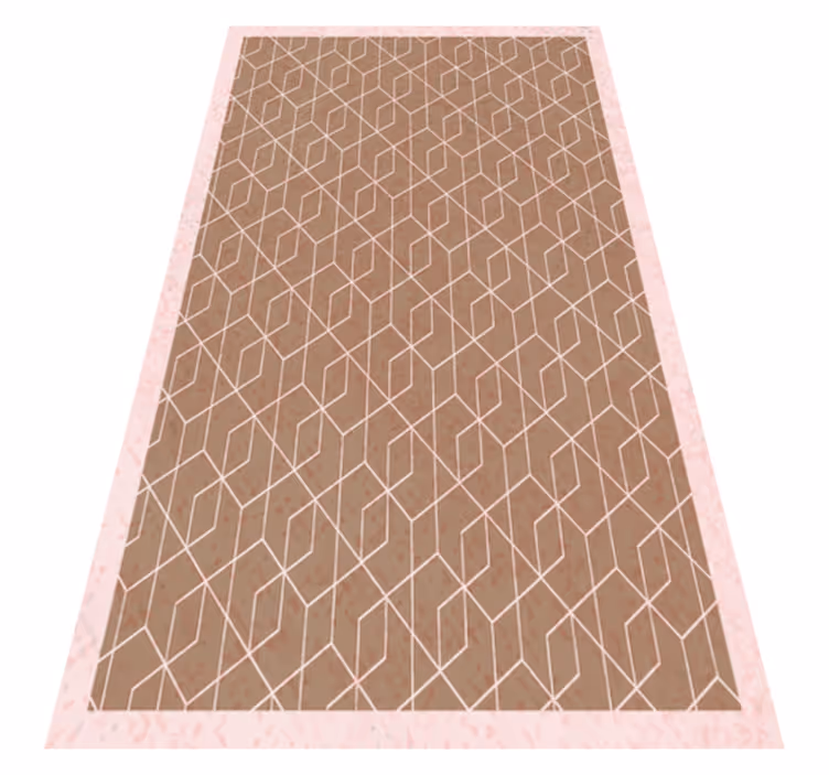 Alfombra vinílica geométrica simplicidad geométrica - TenVinilo
