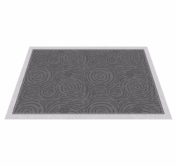 Alfombra vinílica textura patrones arremolinados - TenVinilo