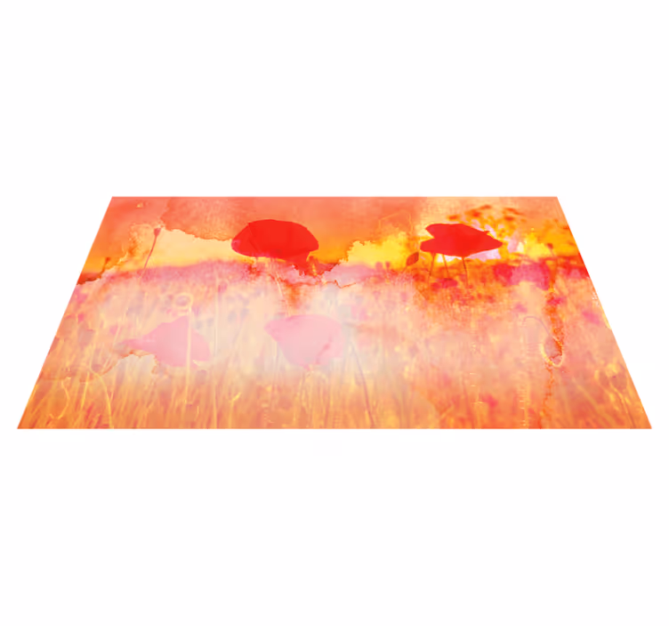 Alfombra vinílica naturaleza pradera abstracta - TenVinilo