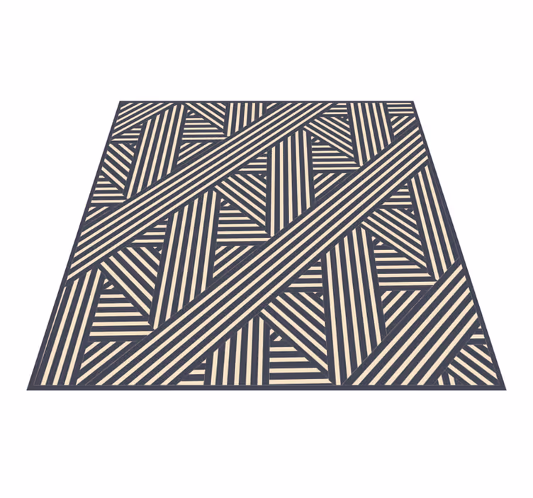 Alfombra vinílica geométrica diagonales geométricas - TenVinilo