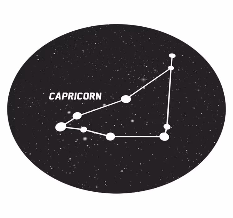 Alfombra vinílica estrellas constelación de capricornio - TenVinilo