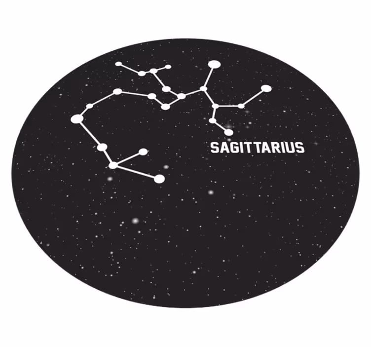 Alfombras vinílicas modernas Signo del zodíaco sagitario - TenVinilo
