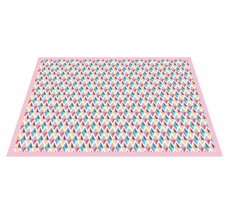 Alfombra de vinilo geométrica Diamantes de colores - TenVinilo
