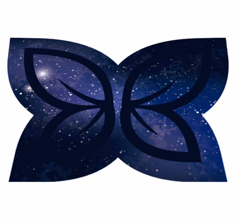 Aflombra vinílica animales Mariposa galaxia - TenVinilo