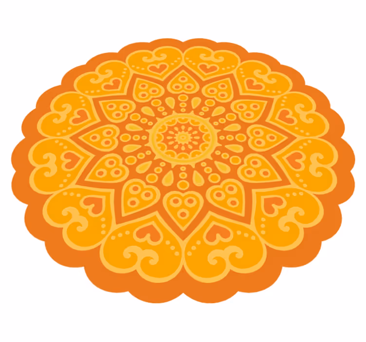 Alfombra vinílica mandala acento de piso mandala - TenVinilo