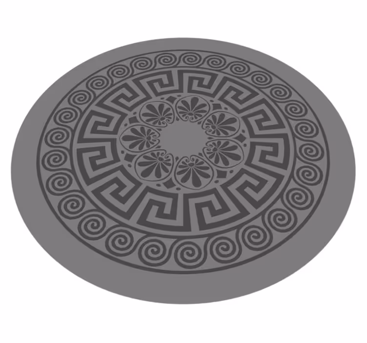 Alfombra vinílica mandala diseño inspirado en mandalas - TenVinilo