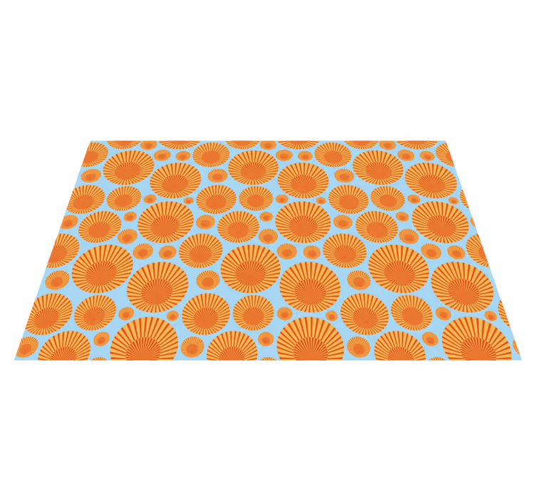 Alfombra vinílica geométrica resplandor solar geométrico - TenVinilo