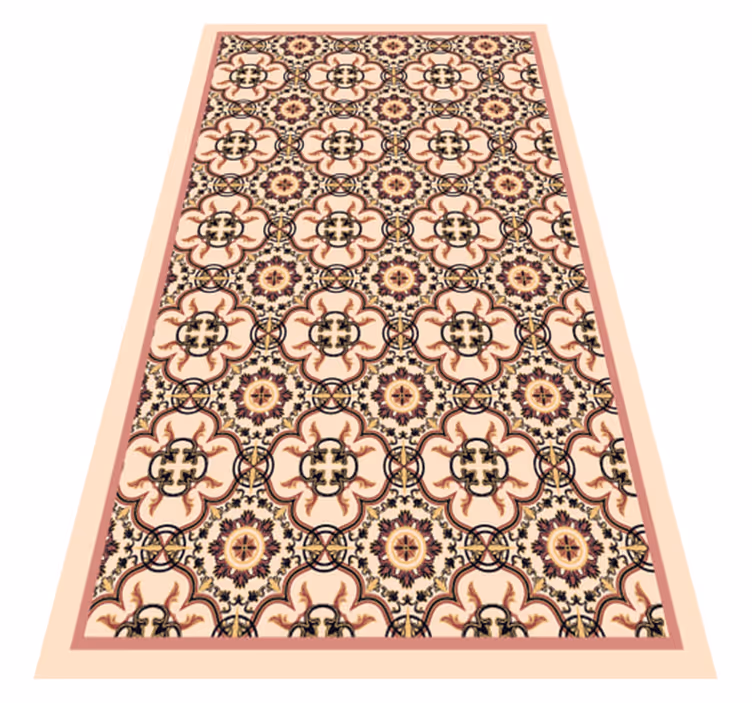 Alfombra vinílica mosaico elegancia inspirada en mosaico - TenVinilo