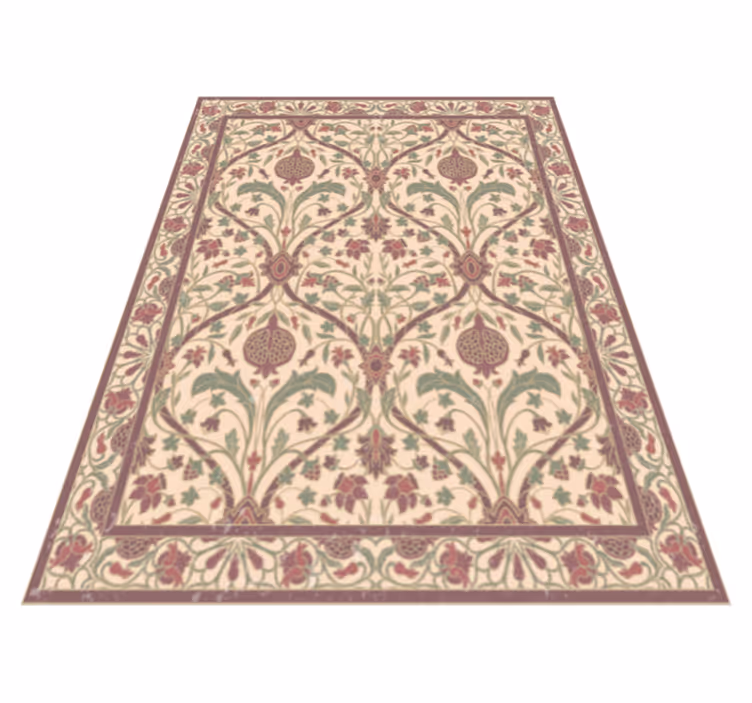Alfombras vinílica moderna persien beige - TenVinilo