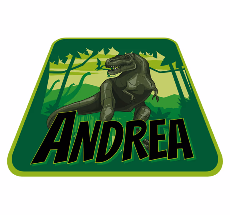 Alfombra vinílica personalizable aventura de dinosaurios - TenVinilo