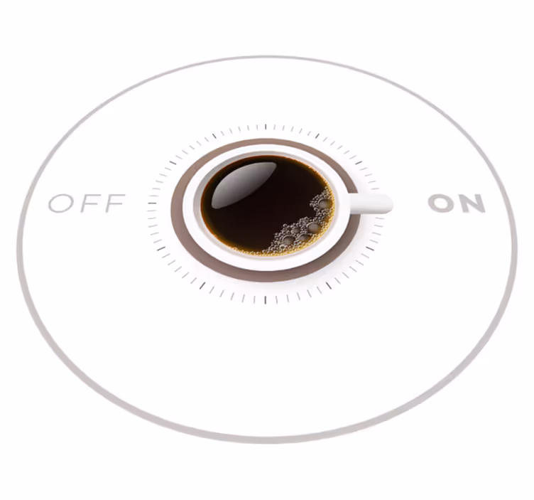 Alfombra vinílica frase alternar cafeína - TenVinilo