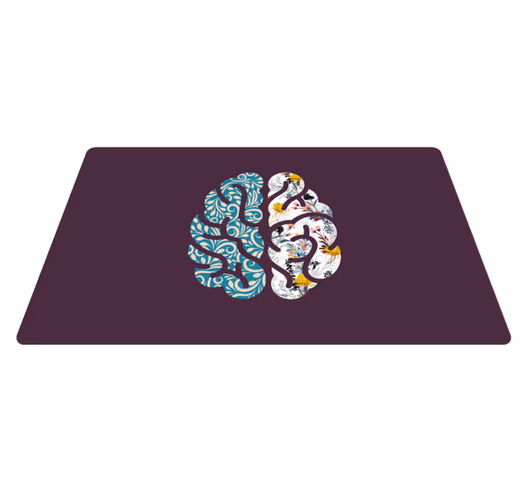 Alfombras vinílicas modernas Cerebro estampado - TenVinilo