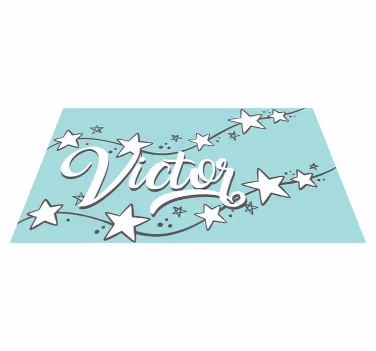 Alfombra vinílica personalizable polvo de estrellas - TenVinilo