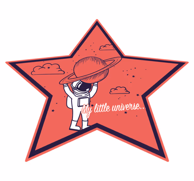 Alfombra vinílica infantil astronauta explorador estelar - TenVinilo