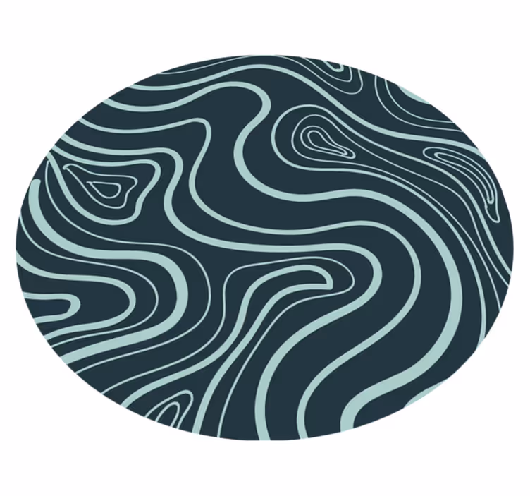 Alfombra vinílica textura contornos topográficos - TenVinilo
