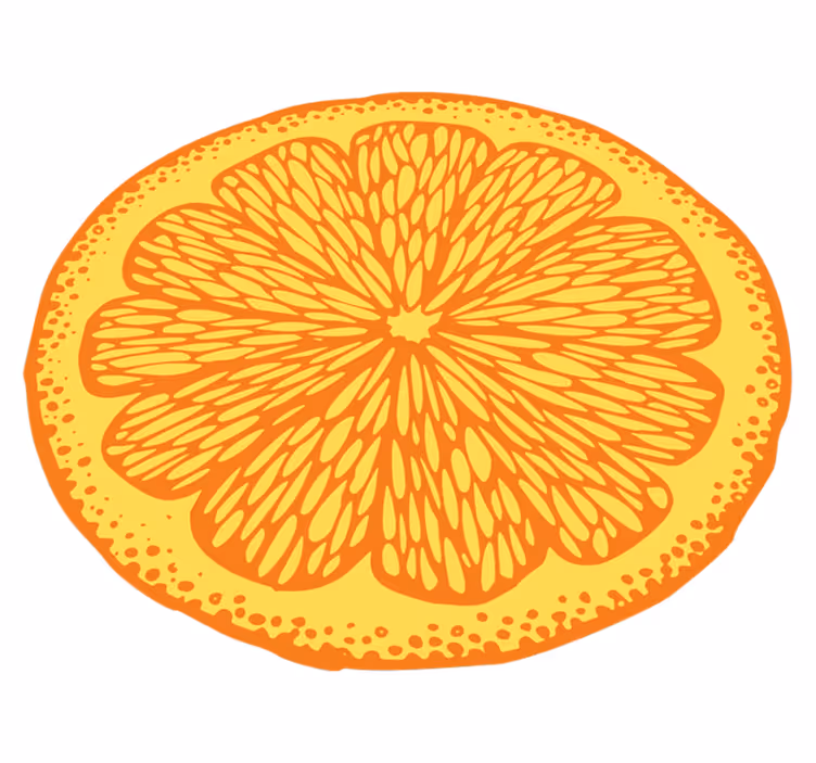 Alfombra vinílica cocina de naranja - TenVinilo