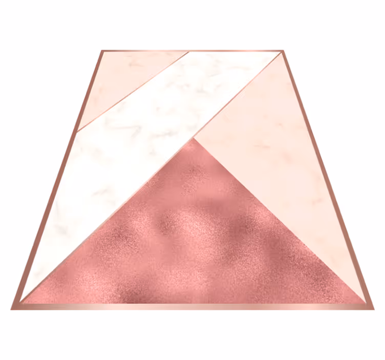 Alfombra vinílica dormitorio mármol triangular - TenVinilo