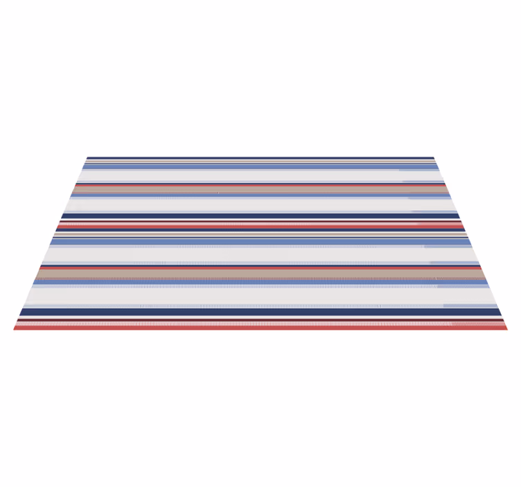 Alfombra vinílica rayas de tonos marinos - TenVinilo