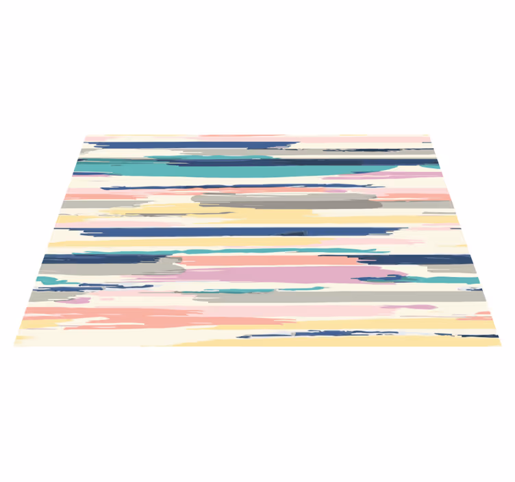 Alfombra vinílica rayas Rayas de acuarela abstracta - TenVinilo
