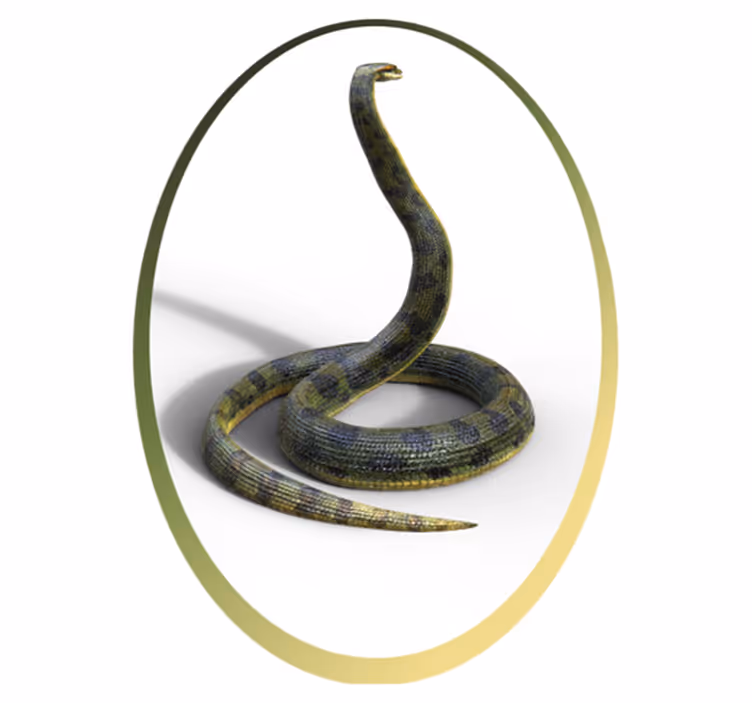 Aflombra vinílica animales Serpiente realista - TenVinilo