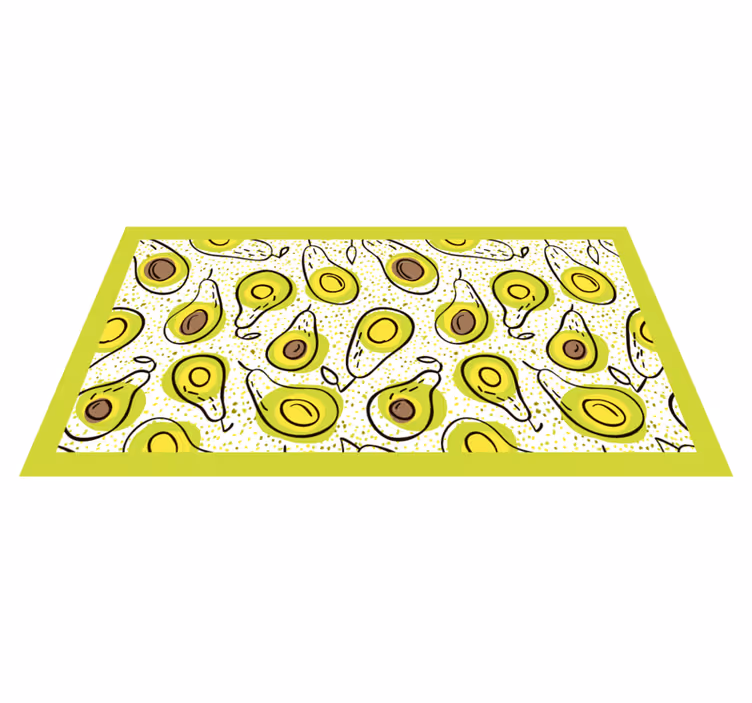 Alfombra vinílica cocina delicias de aguacate - TenVinilo