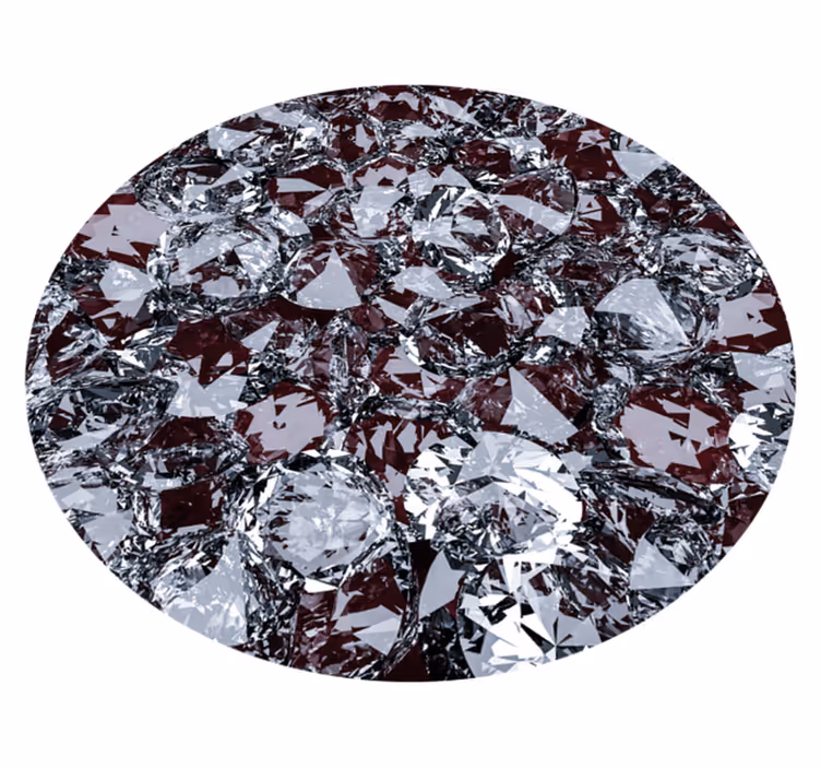 Alfombra vinílica imitación piedra preciosa de cristal - TenVinilo