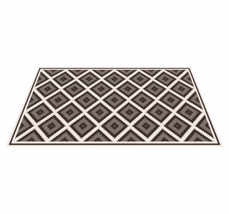 Alfombra vinílica geométrica concepto de diamante - TenVinilo