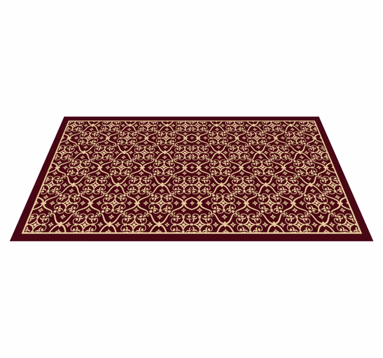 Alfombra vinílica vintage Mosaico elegante - TenVinilo