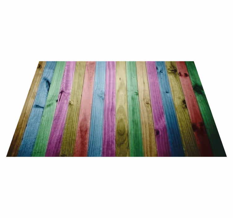 Alfombra vinílica textura madera Madera coloreada - TenVinilo