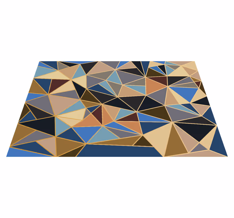 Alfombra vinilo mosaico Mosaico multicolor geométrico - TenVinilo
