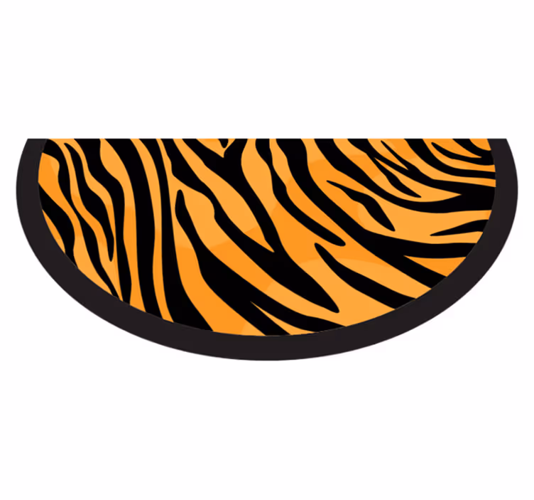 Alfombra vinílica animal print piel de tigre - TenVinilo