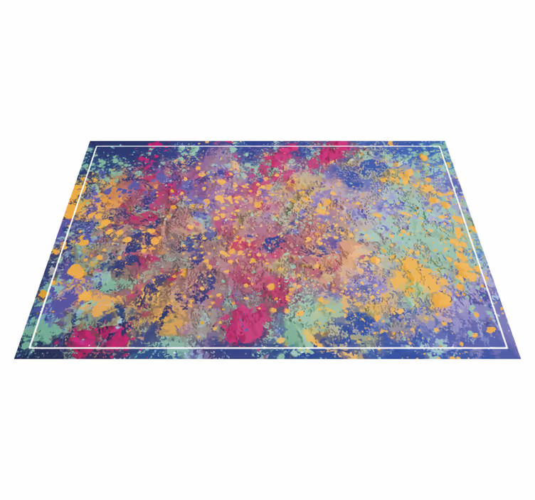 Alfombra vinílica imitación explosión abstracta - TenVinilo