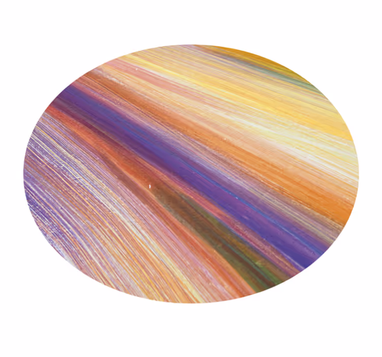 Alfombra vinílica imitación pinceladas de colores - TenVinilo