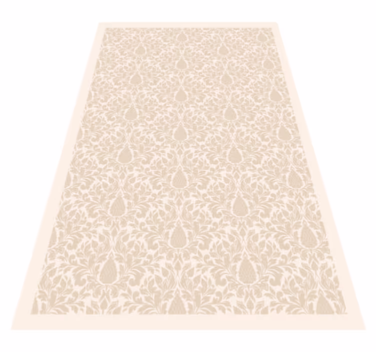 Alfombra vinílica naturaleza elegante motivo floral - TenVinilo