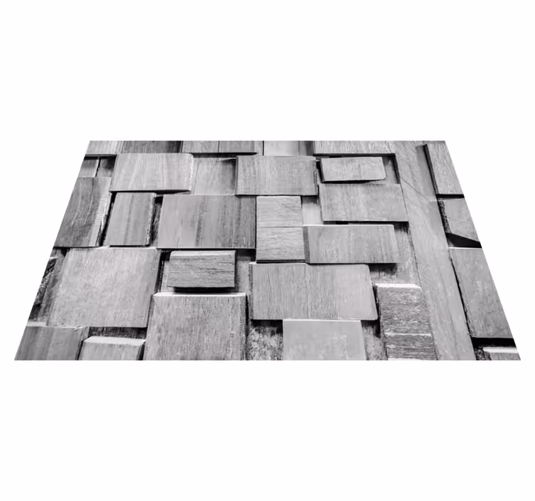 Alfombra vinílica textura piedras superpuestas - TenVinilo