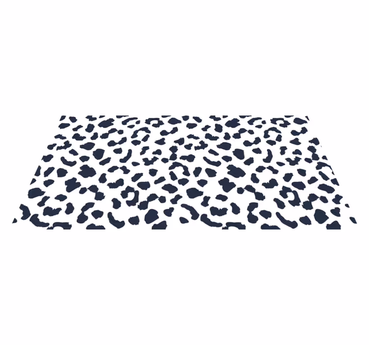 Alfombra vinílica animal print Piel de leopardo blanco - TenVinilo