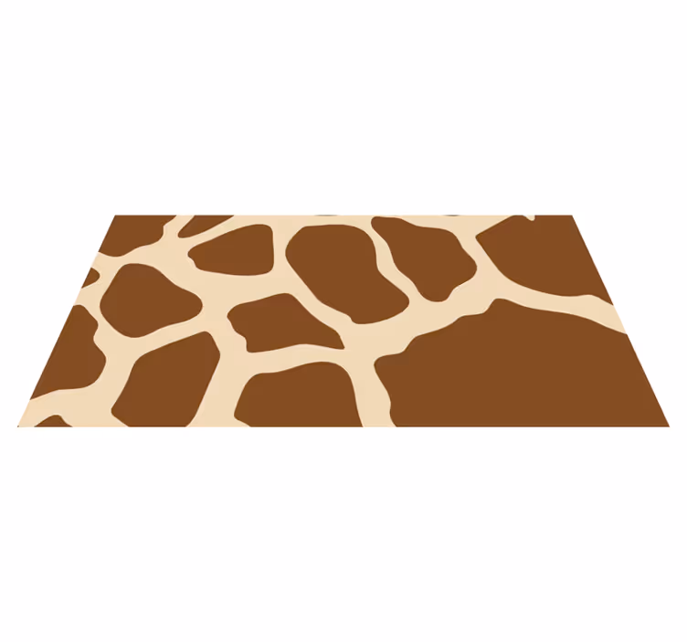 Alfombra vinílica animal print estilo de patrón de jirafa - TenVinilo