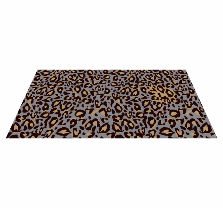 Alfombra vinílica animal print gris - TenVinilo