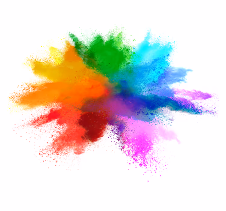 Alfombra vinílica con nombre Explosión de color - TenVinilo