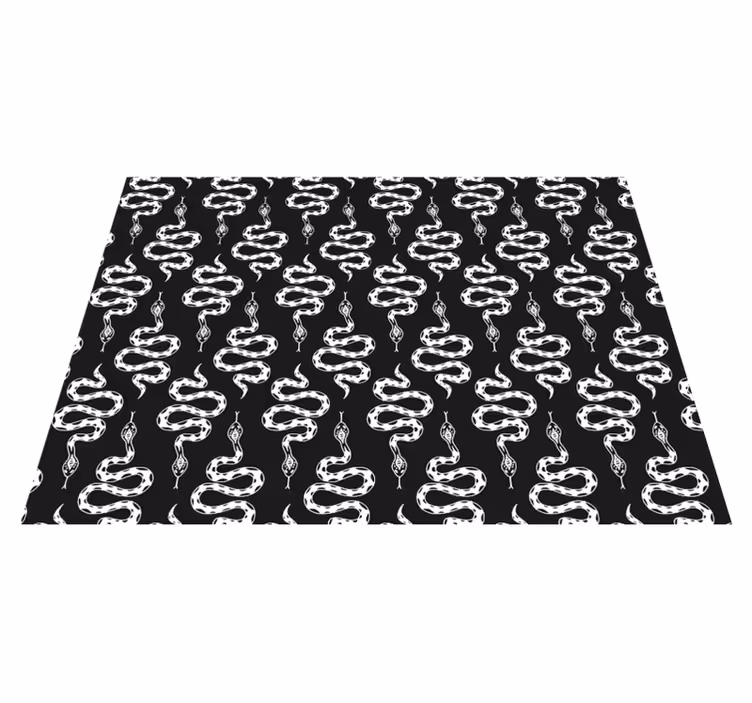 Alfombra vinílica animales elegante motivo de serpiente - TenVinilo